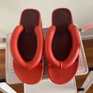 STAUD Bold Red Women's Sandals